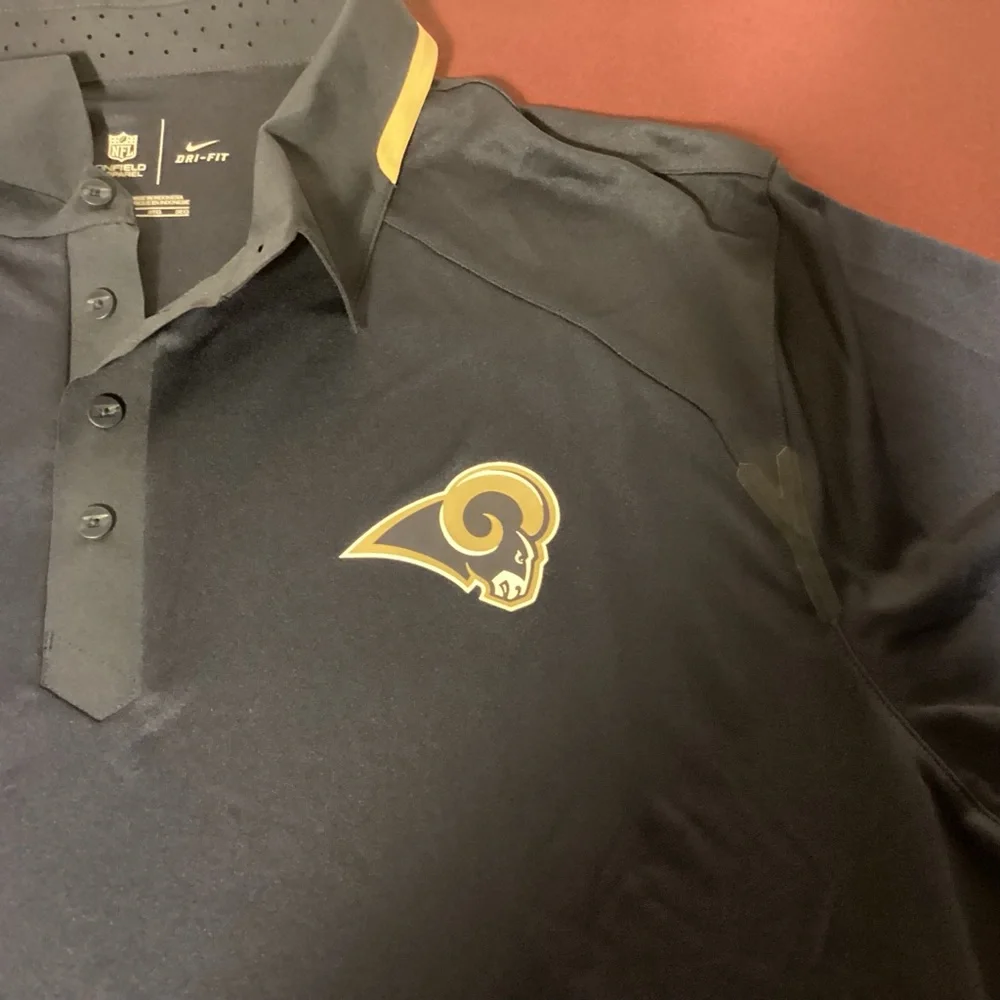 Nike NFL St. Louis Rams Football Polo Men’s shirt size 3XL